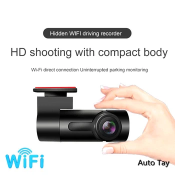 HD 1080P DVR Auto Camera de Bord Cam WIFI Video Recorder Viziune de Noapte, Parcare Suport Monitor Android Și IOS, Fara Card de Memorie