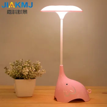 Elefantul Reîncărcabilă Dormitor Veghe Veioza cu LED-uri Touch Dimmer Lampa de Masa Baby Lapte Lampa