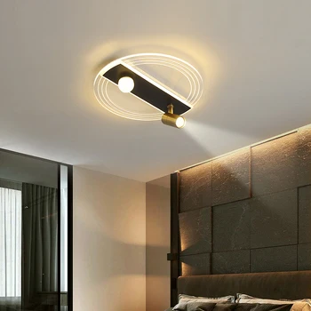Rotund LED lampă de plafon dormitor matrimonial lampa vestiar lux lumina camera de zi lumina reflectoarelor de studiu, sală de mese de iluminat