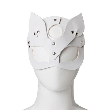 ;Femei Sexy Masca pe Jumătate Ochii Cosplay Fata Pisica din Piele Masca Cosplay Masca de Bal Mascat Carnaval de Lux măști