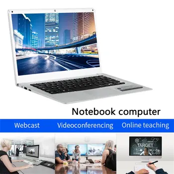 Broken laptop portabile 14 Inch Laptop Argintiu 6GB Ram+ 64GB Rom Înaltă Definiție 2.4 Ghz TF Card Ultrathin notebook-uri