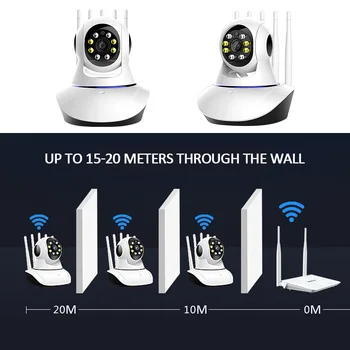 1080P Camera IP Wireless Wifi Cam Interior Acasă de Securitate, de Supraveghere Audio 2-Way Rețea CCTV aparat de Fotografiat Viziune de Noapte 2MP Vedere la Distanță
