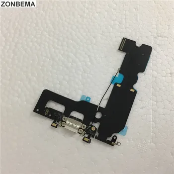 ZONBEMA 5pcs NOU Încărcător Port de Încărcare de Andocare Conector USB Cablu Flex Pentru iPhone 7 7 Plus De 4.7