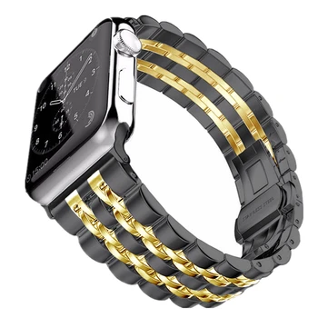 Watchband compatibile pentru Apple Watch Seria 5 formatia 44mm 40mm din Oțel Inoxidabil brățară de link-ul pentru iwatch seria 4 3 2 1 curea de mână