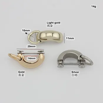 10buc 5colors 14mm Accesorii Hardware de la podul conector metale cuier u inel pentru DIY saci de proiect conector arc de pod