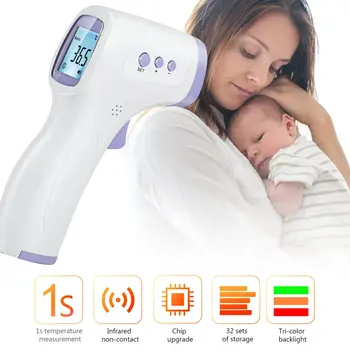 Frunte Non-Contact cu Infrarosu Termometrul Corp ABS pentru Adulți și Copii cu Display Lcd Digital cu Laser Instrument de Temperatură 1set