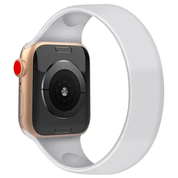 Curea din silicon pentru Iwatch 5 Trupa 38mm 42mm 44mm 40mm Solo Bucla Curea pentru Apple Watch Sport Band Brățară Watchs Bratara Curea