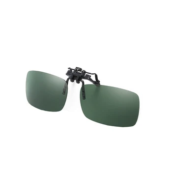 Toketorism dreptunghi mic polarizati clip-on ochelari pentru barbati femei Anti-UV flip-up, ochelari de soare 402
