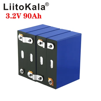 LiitoKala 3.2 v 90Ah LifePo4 baterie litiu 270A 3C mare de scurgere pentru diy 12V 24V, Invertor solar electric vehicul antrenor de golf