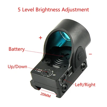 Mini RMR SRO Red Dot Vedere domeniul de Aplicare 2.5 moa Vedere Airsoft Vanatoare Vedere Reflex cu Universal Glock Muntele Colimator Glock / Rifle