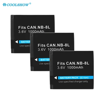 NB-8L NB 8L NB8L Baterie Pentru Canon PowerShot A3000 A3300 A3200 A1200 ESTE A3100 A2200 Camera Baterii 1000mAh