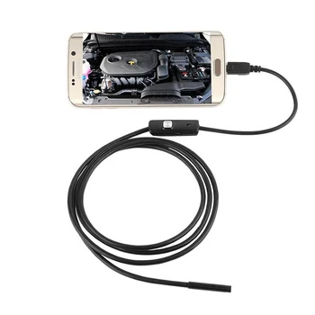 7.0 mm Endoscop HD Camera USB Endoscop Cu 6 LED-uri 1/1.5/2/3.5/5M Cablu Moale rezistent la apa Inspecție Puncte Pentru Android pe PC
