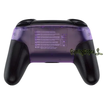 Clar Atomic Purple Frontală și Posterioară Înlocuire Shell Locuințe Caz Acoperire pentru Nintendo Comutator Pro Controller