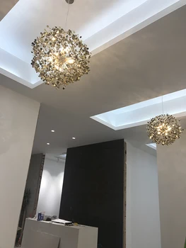 Lumina pandantiv din otel inoxidabil Umbra sala de Mese pandantiv cu led-uri lămpi foaier modern de aur iluminat restaurant argint viu Corpuri