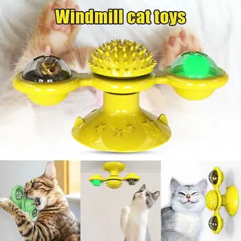 Noua jucărie pisica placă Turnantă Teasing Interactiv pisica jucarii interactive cu Catnip Pisica Zgarieturi Stârni animale de Companie mingea jucării Pisica Consumabile