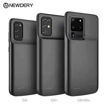 Newdery Baterie caz Pentru galaxy S20 5G plus S20 S20 Ultra TPU design puterea de caz pentru Samsung Galaxy s20 s20+ s20 ultra negru