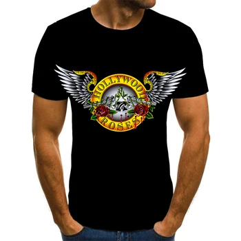 Vara noi de imprimare Rock Craniu 3D T-shirt moda de vara cu Maneci Scurte T-Shirt Top femei / Barbati casual tricou hip hop Sport Scurte Sl