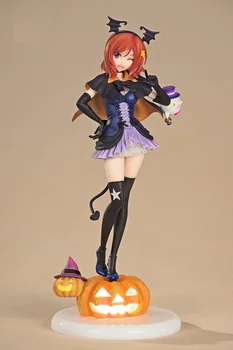 24cm Maki Nishikino Dovleac de Halloween Dragoste imagini de Acțiune Figura Jucării de Colecție Cadou de Craciun, cu Caseta din Pvc, Model de Colectie Japonia