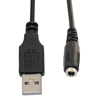 USB 2.0 de sex Masculin la 3.5mm1.35mm Feminin DC Jack Mufa de Alimentare CCTV DVR Cablu de 1,5 M