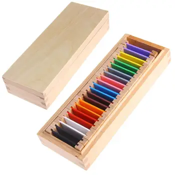 Montessori Senzoriale Material De Învățare De Culoare Tableta Cutie 1/2/3 Lemn Pregătire Preșcolară Copii Jucărie Cadou