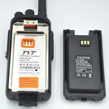 DMR Digital TYT MD-680 VHF 136-174Mhz Două Fel de Radio de Mare Putere 10W Putere Impermeabil IP67 Discuție Lungă Serie Walkie Talkie pentru Munca