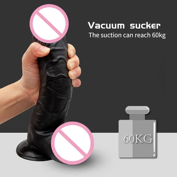 25CM Pielea Vibrator cu un mare Fraier Mare Realist Penis vibrator Anal sex Feminin Masturbari Clitoris Stimulator pentru Adulti Jucarii Sexuale