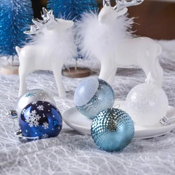 20buc Bile de Crăciun Ornamente pentru Pom de Crăciun din Plastic Incasabil Baubles Petrecere de Nunta de Decorare Minge de Set