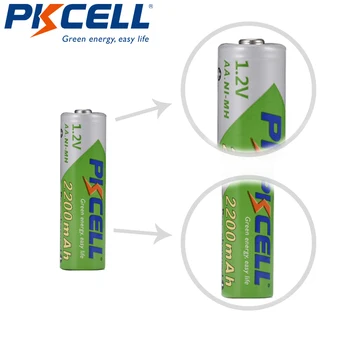 10BUC PKCELL AA 2200MAH baterie 1.2 V NIMH Baterii aa Reîncărcabile 2A precharge LSD Baterii Ni-MH pentru Camera de jucarii