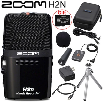 Originele Zoom H2N Handy Recorder de Voce cu Kingston 16GB Card SD 5 Built-In Microfon pentru a înregistra Muzică de Interviuri Video