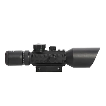 Vânătoare de vedere 3-10x42EG Tactice Optica Reflex Vedere Riflescope Picatinny Weaver Verde Red Dot Muntele Cu Laser Pușcă Uite
