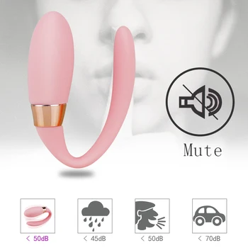 U Shape Wireless Penis artificial Vibratoare punctul G Vibrator singur Motor 9 Moduri de Vibrație Analsex Masturbari Vibratoare jucarii Sexuale de Cuplu