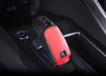 Piele Butonul de Schimbare a Acoperi Caz de Viteze Shift Knob Coajă se Potrivesc Pentru GT 2016-2019 Peugeot 3008