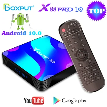 X88 borna PRO 10 Smart Tv Box Android10 RK3318 Quadcore Smart Media Player 4K Ultra HD OTT Cutie 1080P Netflix, Youtube Setup Android Box
