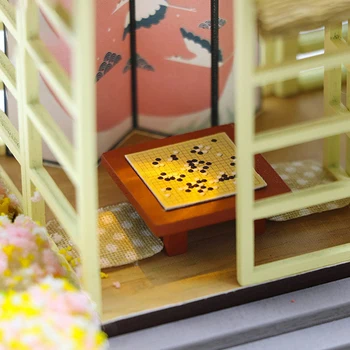 DIY casă de Păpuși în Miniatură Kit Mobilier Casa Papusa 1:24 3D lucrate Manual din Lemn de Epocă Modelul de Asamblare Jucarii Cadou Pentru Copii