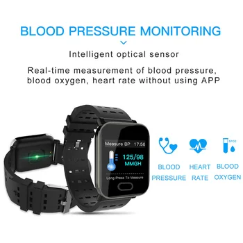Ceas inteligent Tensiunii Arteriale A6 Fitness Tracker Ceas Smartwatch rezistent la apa GPS Heart Rate Monitor Pedometru Ceas Pentru Barbati Femei