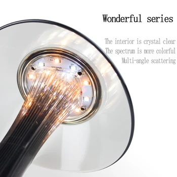 Cristal de protecție a ochilor lampă de Masă de încărcare USB Estompat LED transparent creative Lampă de Noptieră Lampa de Birou de Lectură Bibliotecă Decor
