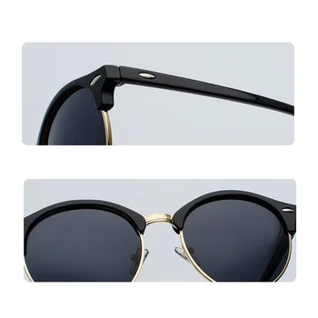 Polarizat ochelari de Soare Pentru Barbati de Conducere Acoperire Oglinda de sex Feminin 2021 Rotund Retro Vintage ochelari de Soare Femei UV400 Ochelari de Nuante