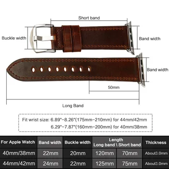 MAIKES Pentru Apple Watch Curea 44mm 40mm Accesorii Ceas din Piele Ceas Bratari iwatch Benzi 42mm 38mm Seria 5 4 3 2 1