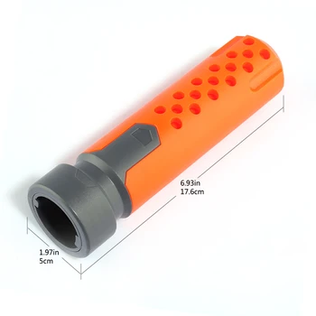 1 Buc Jucării de Eșapament Accesorii Modificat Fata Tub Decor pentru Nerf Portocaliu Gri