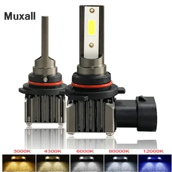 Muxall M2 H1 H4 H7 H11 LED-uri de Gheață Becuri pentru Faruri Auto HB3 9005 HB4 9006 LED H8 Lampa de Ceață 6000K Motorcyle Becuri H4 Becuri cu LED-uri
