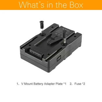 V Mount Adaptor Baterie Placă Cadru de Siguranțe pentru Sony NP-F970 F750 F550 Baterie de Conversie a V Tip Baterie