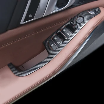 Pentru BMW X5 G05 2019 2020 Decorare Auto din Fibra de Carbon Stil în Interiorul Interiorul Capacului Ornamental Set Complet 14Pcs