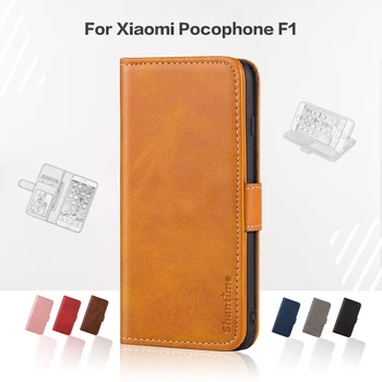 Flip Cover Pentru Xiaomi Pocophone F1 Caz De Afaceri Din Piele De Lux Cu Magnet Portofel Caz Pentru Xiaomi Pocophone F1 Capacul Telefonului