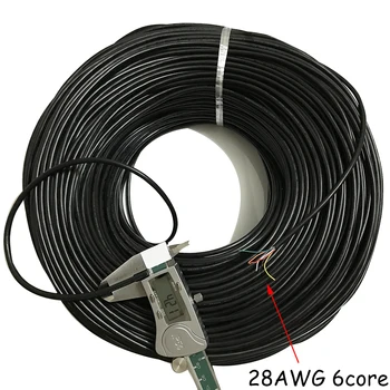 28 AWG 6 7 8 9 10 Cablu de Bază pentru Mouse USB Keyboard date 10meters DIY de Cablu din PVC Moale Teaca Linie de Control Cable cablu de Semnal