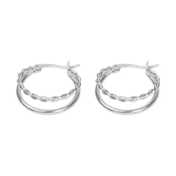 Cercei din argint pentru Femei Hoop Cercei Sterling 925 de Argint pentru Femei Accesorii de Moda, Bijuterii en-Gros