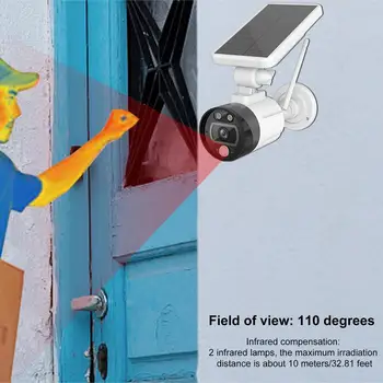 Versiunea Wifi HD 1080P Panou Solar de Supraveghere de Exterior rezistent la apa CCTV aparat de Fotografiat Inteligent Acasă Două-mod de Voce de Alarmă
