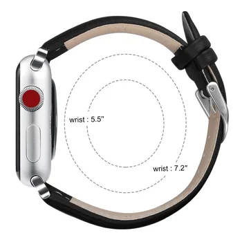 Ceas din piele benzi pentru Apple watch 4 40mm 44mm Trupa iwatch 4 accesorii ceas bratara 42mm 38 44mm apple seria 4 3