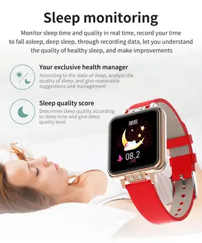 Noi Femeile Ceas Inteligent Heart Rate Monitor De Presiune Sanguina Smartwatch Ciclul Menstrual Feminin Apel Informații Împinge Ceasuri