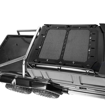 Metal, Fibra de Carbon, portbagaj cu Placa Antiderapante pentru TRX6 1/10 RC Alpinism Masina