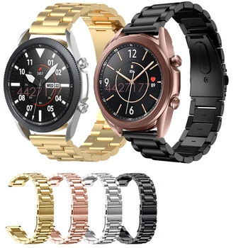Din Oțel inoxidabil Curea pentru Samsung galaxy watch 3 41 45 SM-R850 840/Active 2 44 40 mm Bratara Metal pentru Xiaomi Haylou Solare LS05